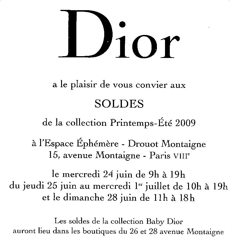 Soldes Dior 1