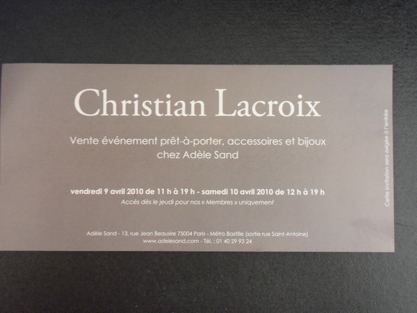 Vp Christian Lacroix