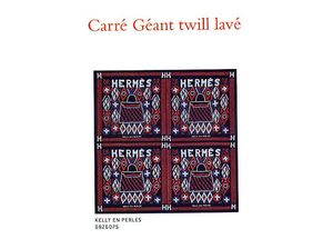 Carré géant en twill lavé Kelly en Perles Hermès