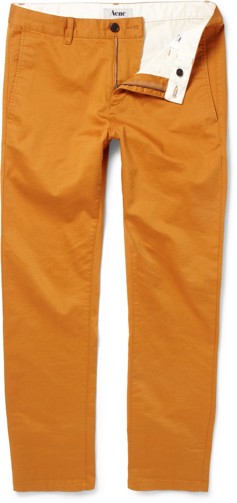 181175 Acne burnt orange coton chinos