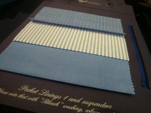 Eglé Bespoke tissu poches jeans sur mesure