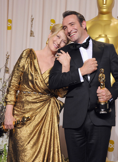 Meryl-streep-jean-dujardin-oscars-2012-lanvin