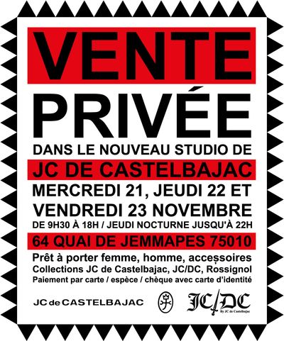 Vente privée JC de Castelbajac