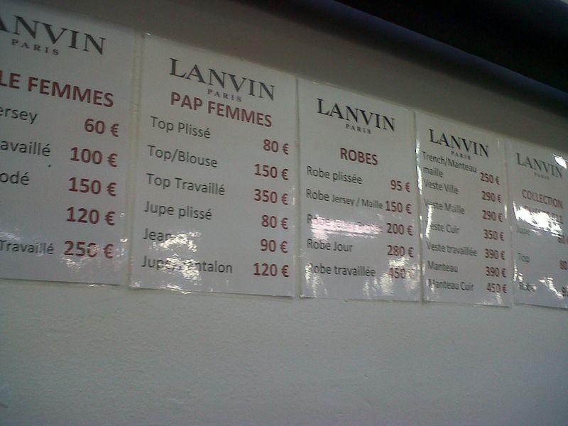 Prix vente privée lanvin femme 2013