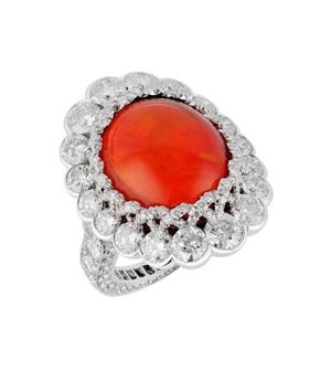 Fire Opal Ring