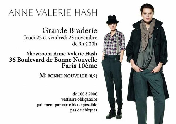 Braderie anne valerie hash