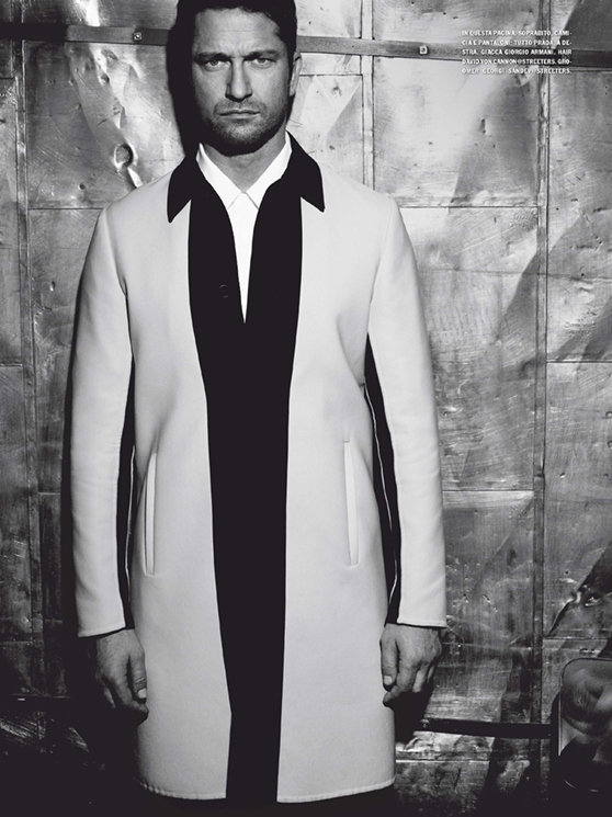 Gerard Butler pour Uomo Vogue