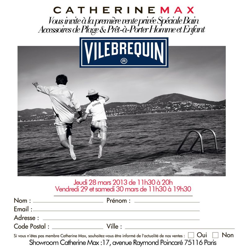 Invitation vente privée vilebrequin