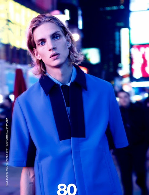 Prada men spring summer 2013 blouson bicolore