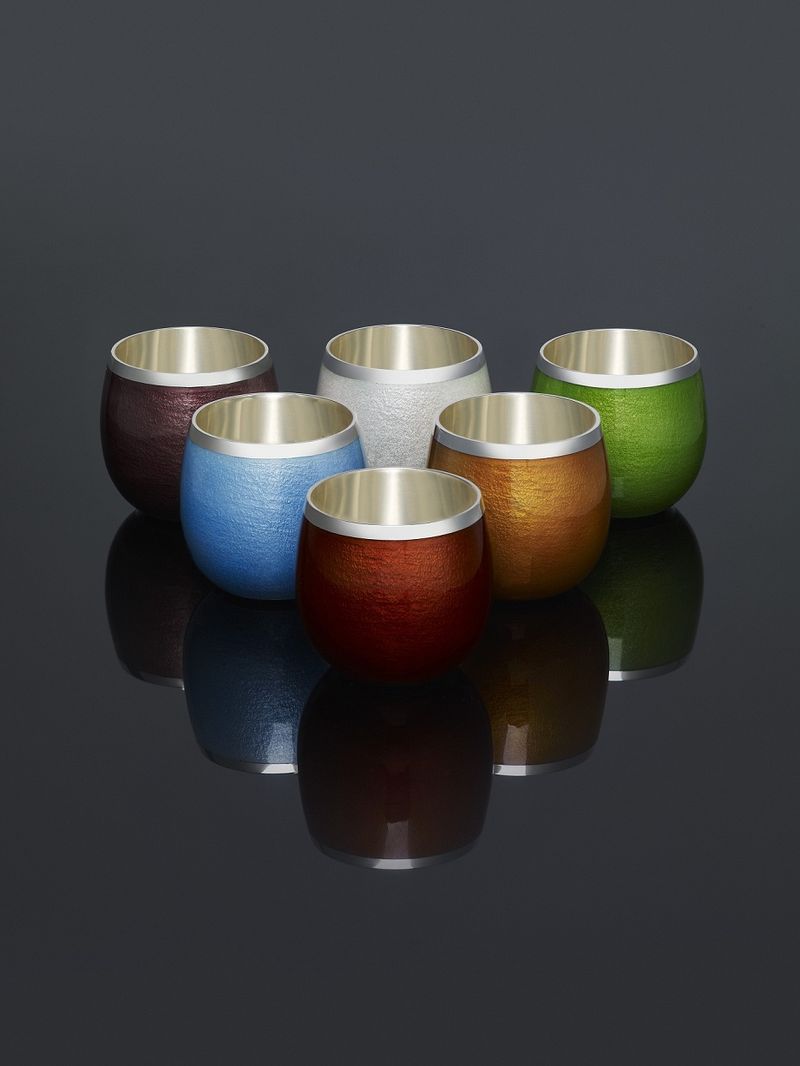 Enamel Vodka Shot Glasses