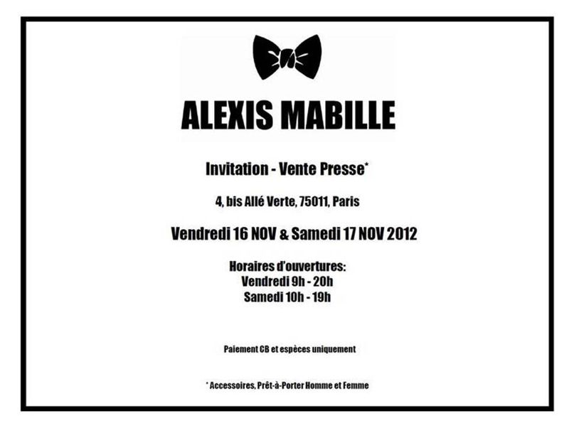 Vente privée Alexis Mabille