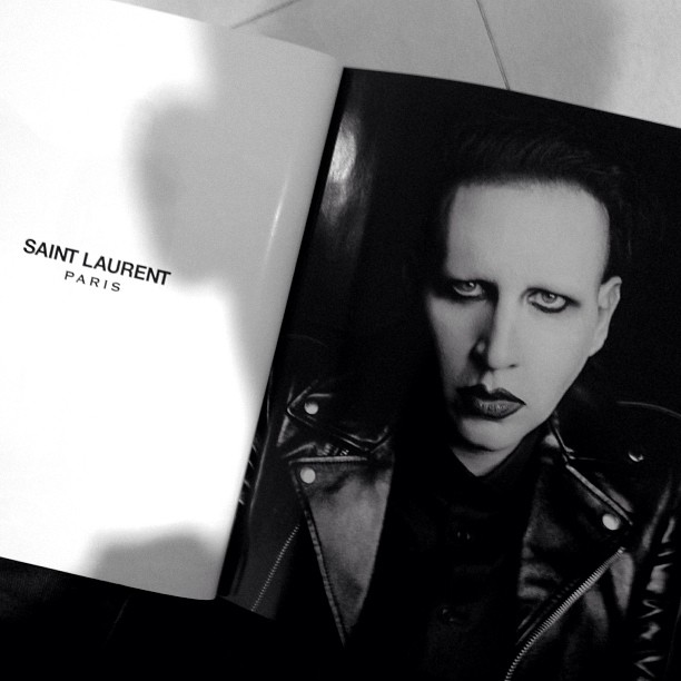 Marilyn manson hedi slimane saint laurent paris