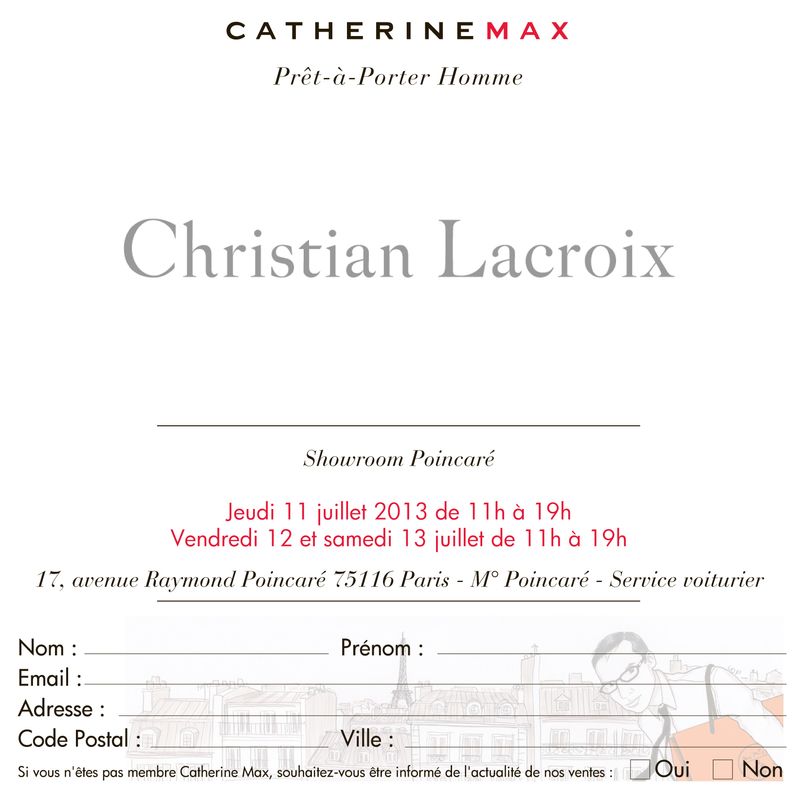 Invitation de brieuc75 a la vente privée christian lacroix 