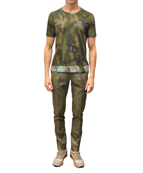 Tee shirt camouflage valentino