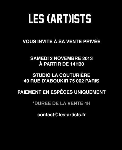 Vente privée les (art)ists Vente privée les (art)ists